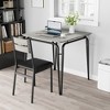 Dining Table for 2, Small Table and Chairs Set of 2, Square Dinette Set for 2, Dinner Table Set, 3 Piece Kitchen & Dining Room Sets for Small Space - 4 of 4