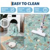 Modern Insect Floral Area Rug for Living Room, Machine Washable Carpet Non Slip Doormat, Low Pile Large Stain Resistant Floor Carpet - 4 of 4