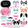 Big Dot of Happiness Pawty Like a Puppy Girl - Pink Dog Baby Shower or Birthday Party Photo Booth Props Kit - 20 Count - 2 of 4