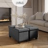 StorageBud Storage Ottoman for Bedroom End of Bed, Velvet Storage Bench, Large Storage Ottoman Bench, Entryway Bench with Storage - 3 of 4