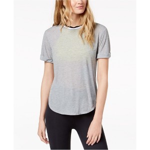 Free People Womens Zephyr Open Back Basic T-Shirt, Grey, Small - 1 of 1
