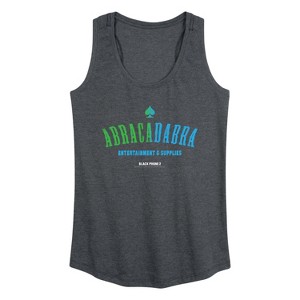 Women's The Black Phone Abracadabra Logo Graphic Racerback Tank - Heather Charcoal - Small - 1 of 4
