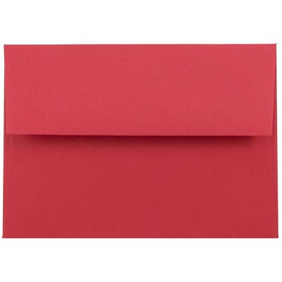 JAM Paper 4Bar A1 Colored Invitation Envelopes 3.625 x 5.125 Red Recycled 900927182