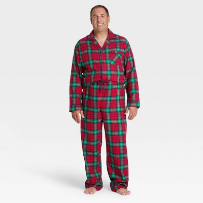 Men's Plaid Flannel Pajama Set - Wondershop™ S