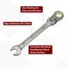 Unique Bargains Chrome Vanadium Steel SAE Box End 72 Teeth Ratchet Combination Wrenches 2 Pcs - 4 of 4