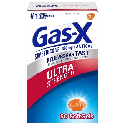 Gas-X Ultra Strength Softgel for Gas Relief - 50ct