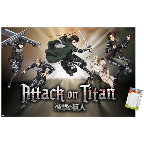  Trends International Attack on Titan: Season 4 - Key Visual 1  Wall Poster, 22.375 x 34, Premium Unframed Version : Everything Else