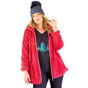 Catherines Ultimate Plush Jacket - 1 of 4