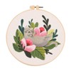 Diy Cat Embroidery Starter Kit With Embroidery Hoops Threads Needles Cross Stitch Kits For Beginners - 3 of 4