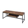 INFURNIC TV Stands and Consoles Minimalist Industrial Modern Media Entertainment Console with Open Storage for Living Room Bedroom, Oak, 62"*18"*4" - 2 of 4