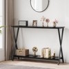 Sofa Tables – Slim Long Console Table for Behind Couch, 2-Tier Industrial Design Entryway Console Table for Living Room, Hallway, and Foyer - 3 of 4