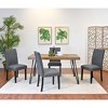 NicBex Dining Room Table Set for 6 Morden Dining Table Set with Wooden Tabletop, 1 Bench and 4 Upholstered Chairs for Dining Room - 2 of 4
