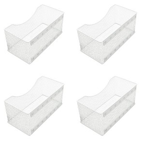 YBM Home 11" L x 5.5" W x 5" H Wire Mesh Magnetic Storage Basket, Pack of 4 - 1 of 4