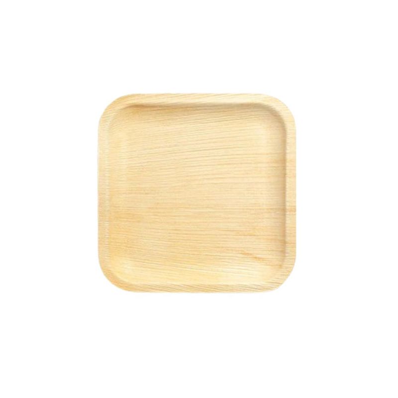 Ecosoul 10" Palm Leaf Square Plates - Case of 8/20 ct, 3 of 4