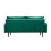 Velvet Loveseat Modern Sofa Tufted Couch with Metal Legs for Living Room, Bedroom, Office, Playroom - 2 of 4