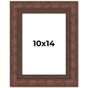 PosterPalooza | 10x14 Wide Bamboo Picture Frame, UV Acrylic, 4 Finishes - Brown, Black, Silver, and Natural - 1 of 4