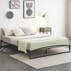 Homhougo 10 Inch Metal Platform Queen Size Bed Frame Low Profile with Sturdy Steel Slats Support Black - 4 of 4