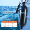 VEVOR Boat Fenders, 5.5" x 20" Boat Bumpers for Docking, Inflatable Ribbed Fender with Center Holes, Marine Boat Dock Fender Bumper, Black - 3 of 4