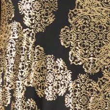 black foil medallion