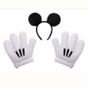 HalloweenCostumes.com One Size Fits Most   Adult Mickey Ears & Glove Halloween Costume Accessory Set, Black/White - 3 of 4