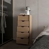 Natural Oak 5-Drawer Dresser for Nurseries and Bedrooms ¨C Modern Space-Saving Storage - 2 of 4