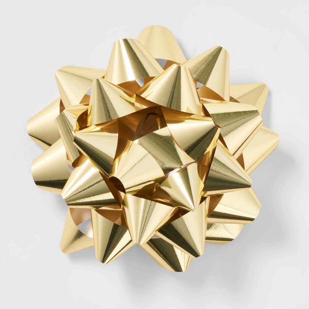 Giant Christmas Bow Gold Metallic - Wondershop