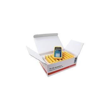 Texas Instruments Multiview TI-34 16-Digit Scientific Calculator Yellow/Blue Teacher 10 Pack
