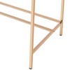 Metal & Synthetic Wood Modern Rectangular Writing Desk with USB Port - 3 of 4