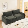 81.1'' Chenille Deep Seat 4-Seat Convertible Sleeper Sofa Bed with Storage and USB Port - 4 of 4