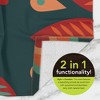 Briarwood Lane Everyday Hand Towel 26x18 Orange and Teal Floral Hand Towel - 3 of 3