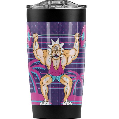 Rick And Morty Ricks Gym Steel Tumbler 20oz Coffee Travel Mug