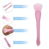 Unique Bargains Silicone Face Mask Brushes Face Mask Applicator Brushes Soft Silicone Brushes 2Pcs - 3 of 4