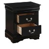 NicBex Nightstand with 2 Drawers,22 inch /21 inch Side Table with Metal Handles and  Elegant Finish,Classic Bedside Table for Bedroom,Living Room - image 4 of 4