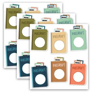 Carson Dellosa Education Let's Explore Passports Cut-Outs, 36 Per Pack, 3 Packs - 1 of 4
