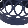 CAVINAS 16"/18"Hollow Open Curved Outdoor End Table,Set of 2,Cylindrical Iron Side Table for Patio,Outdoor Furniture,Indoor&Outdoor Table - 4 of 4