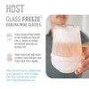 Host Freeze Cooling Glasses, Freezer Gel Stemless Wine Glasses for Red & White Wine, Insulated Glass with Silicone Band, Set of 2, 8.5 oz - 3 of 4