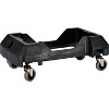 Alpine Industries Plastic Commercial Indoor Recycling Bin with Slotted Lid and Dolly 23-Gallon Lime - 4 of 4