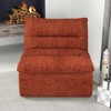 Vynxaria Bean Bag Seats - Orange Armless Lounge Sofa for Modern Interiors - 2 of 4