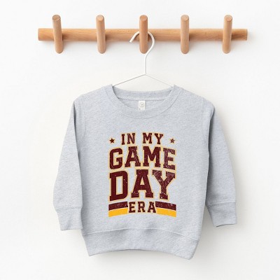 The Juniper Shop In My Game Day Era - Maroon Toddler Graphic Sweatshirt