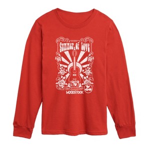 Boys' - Woodstock - Summer Of Love Long Sleeve Graphic T-Shirt - 1 of 3