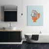 Stupell Industries Cheetah on Bathroom Toilet Canvas Wall Art - 2 of 4
