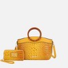 MKF Collection Phoebe Tote Women’s Faux Crocodile-Embossed Vegan Leather with Wristlet Wallet Bag by Mia K - 2 of 4
