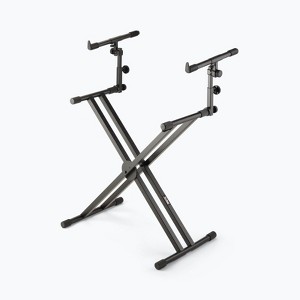 On-Stage Double-X ERGO-LOK Keyboard Stand with Second Tier (KS7292) - 1 of 4
