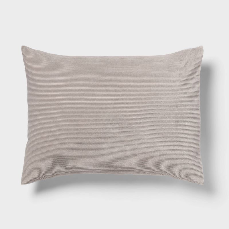 Standard Corduroy Plush Comforter Sham - Room Essentials™, 1 of 7
