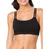Fruit of the Loom Women's Spaghetti Strap Cotton Sports Bra 3-Pack - 3 of 4