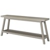 Resenkos Entryway Table, Console Sofa Table,Farmhouse Console Table, 70.9" Entryway Table 2-Tier Sofa Table,Grey - 4 of 4
