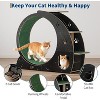 Cat Exercise Wheel for Indoor Cats - 48" Large Cat Running Wheel with 3-Level Jumping Tower, Quiet Spinner Hamster Wheel for Multiple Cats - 2 of 4