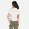 Women's Locals Only Cow Short Sleeve Shrunken Graphic T-Shirt - Off-White - 3 of 3