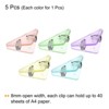 Unique Bargains Triangular Prevent Book Curling Reading Markers Clips - 3 of 4