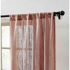 HLC.ME Linda Faux Linen Textured Semi Sheer Privacy Sun Light Filtering Window Rod Pocket Thick Curtains Panels, Set of 2 - 2 of 4